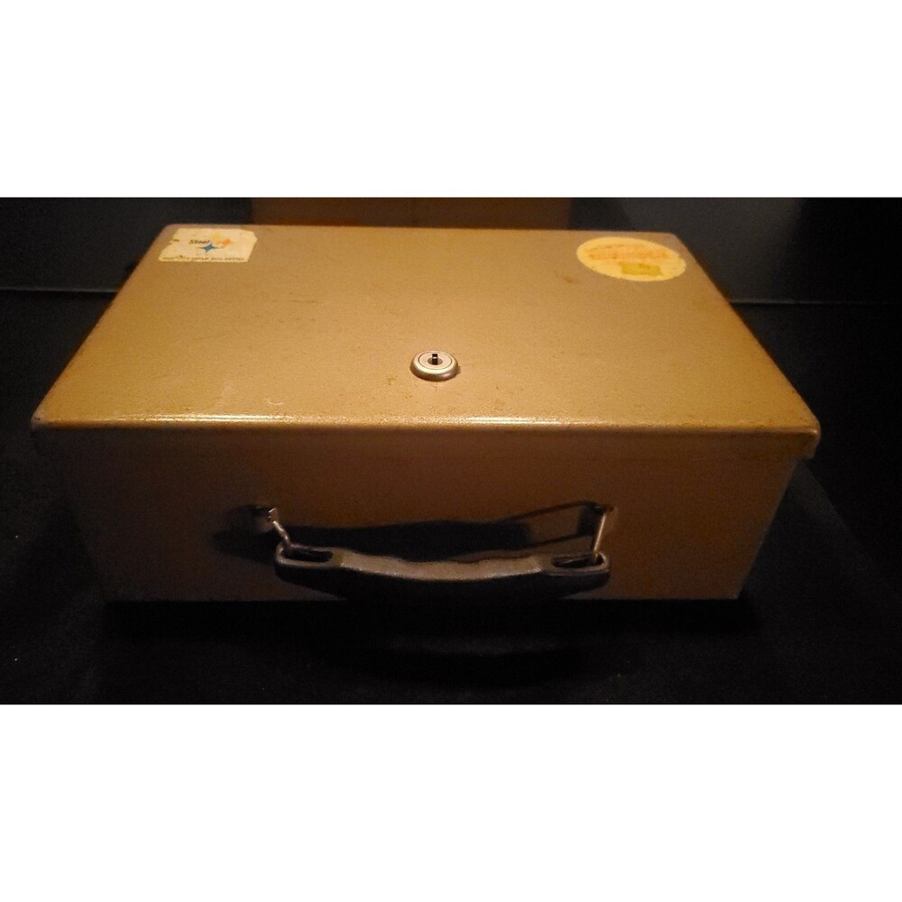 Vintage Rockaway Steeler Fireproof Safe Security Box with Key